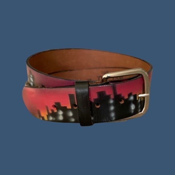 ?genuine Leather Airbrushed Belt. main image 15